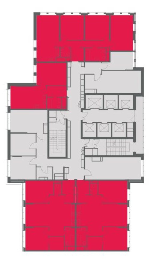 План этажа — 2к. квартира, 83.5 м²