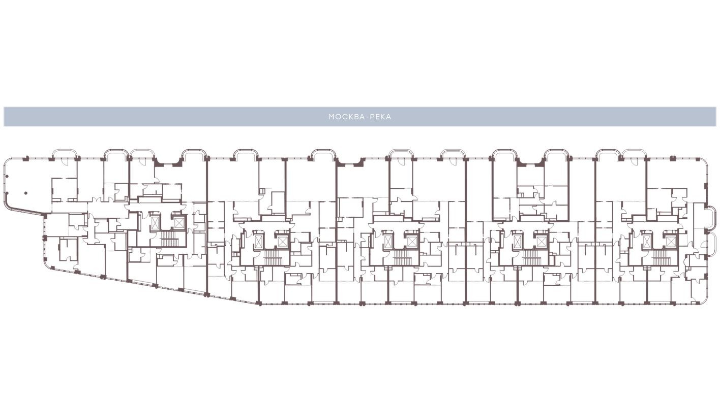 План этажа — 3к. апартаменты, 131.2 м²