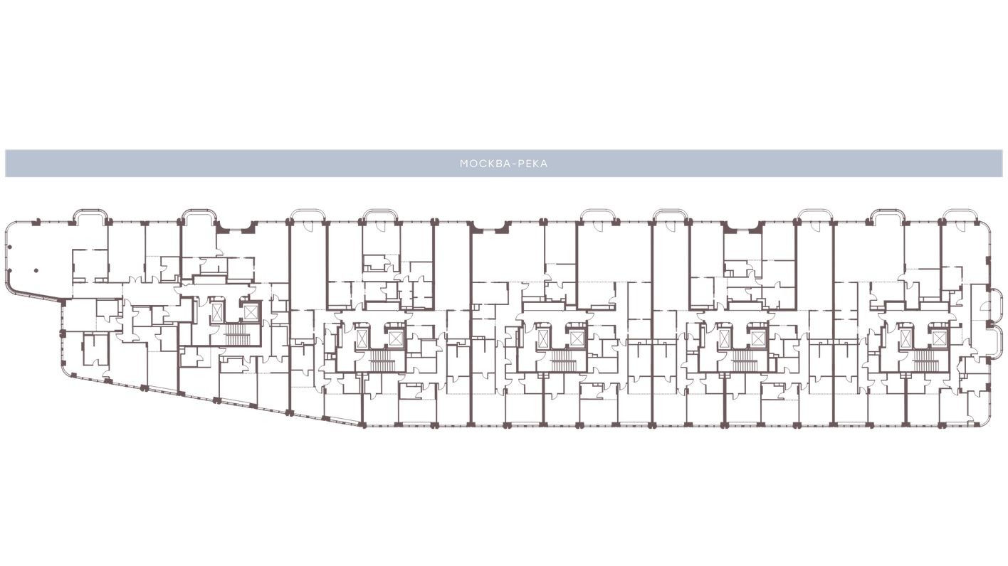 План этажа — 5к. апартаменты, 237.7 м²