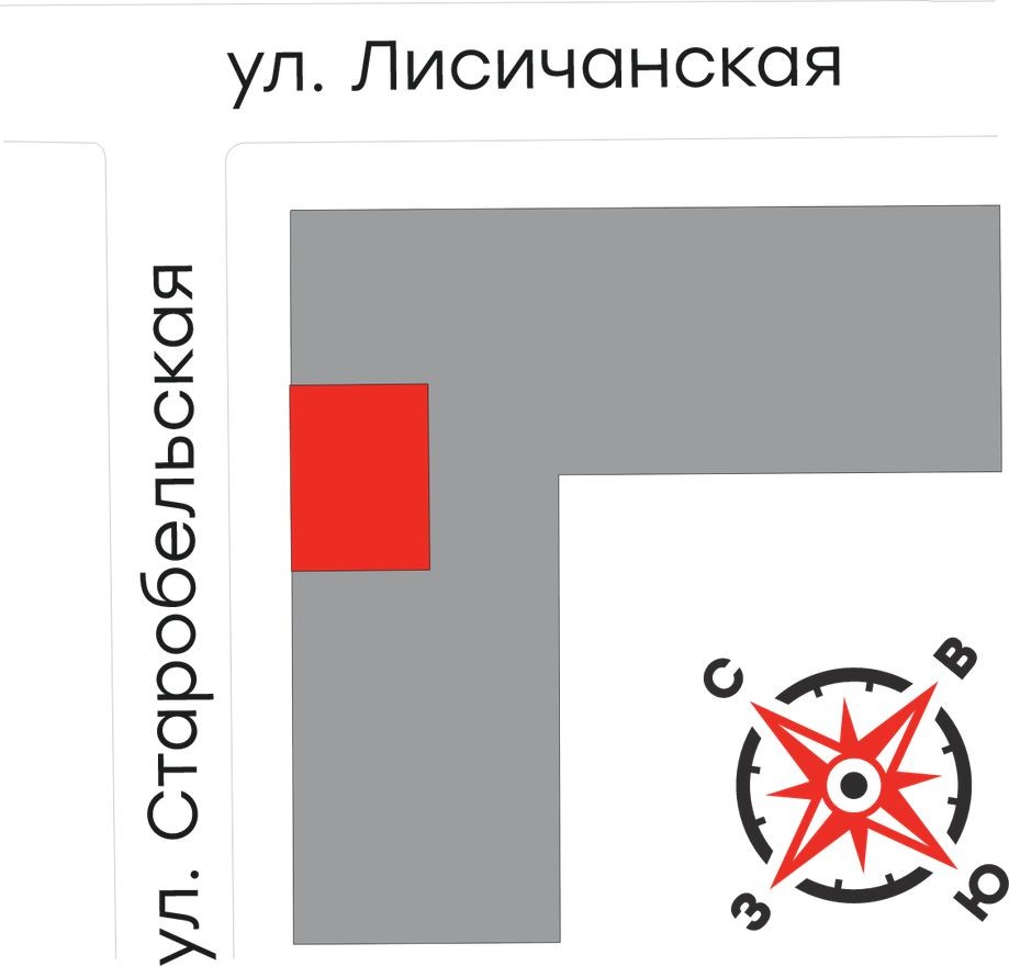 План этажа — 2к. квартира, 65.0 м²