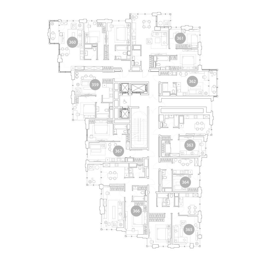План этажа — Студия-квартира, 27.5 м²