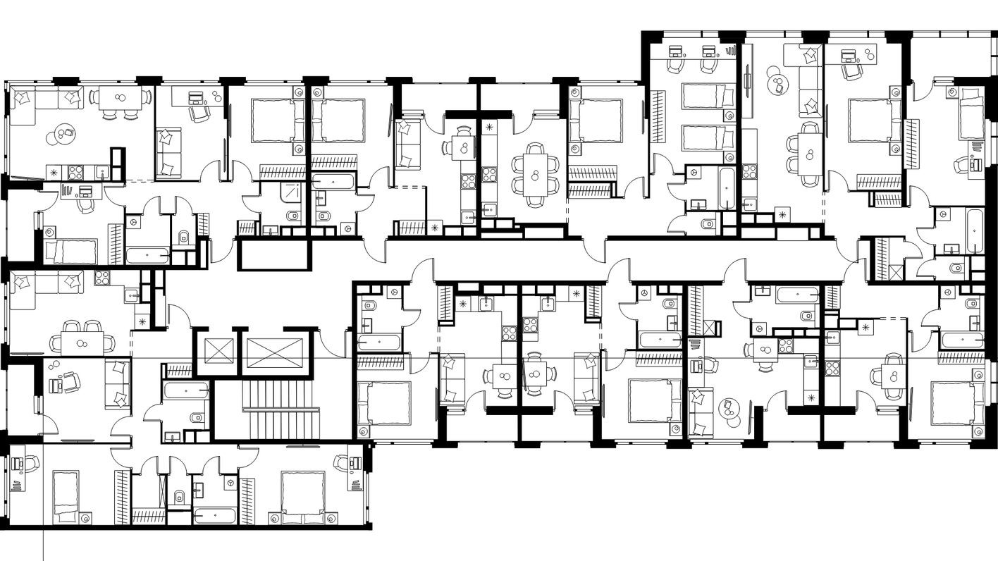 План этажа — Студия-квартира, 27.5 м²