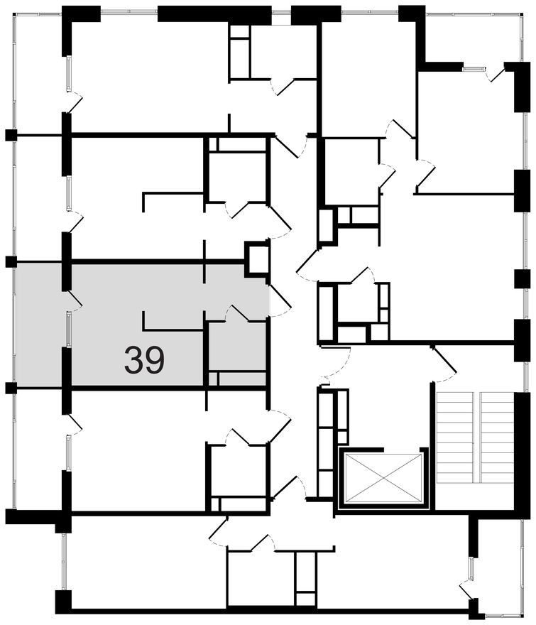План этажа — Студия-квартира, 26.6 м²