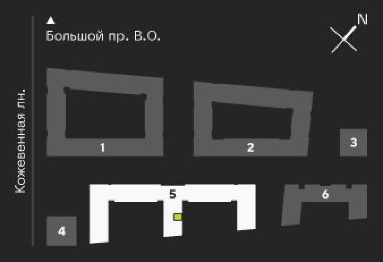 План этажа — 1к. квартира, 36.1 м²