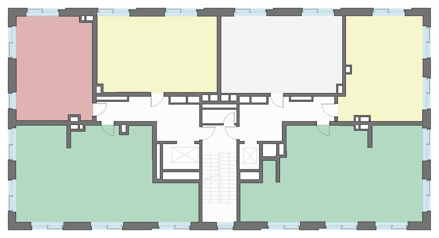 План этажа — Студия-квартира, 47.6 м²