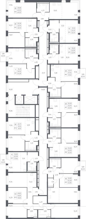 План этажа — Студия-квартира, 23.2 м²