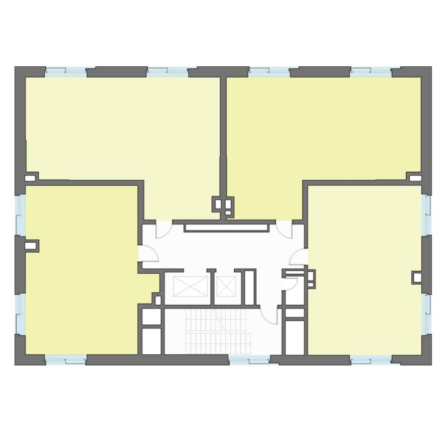 План этажа — 1к. квартира, 82.9 м²