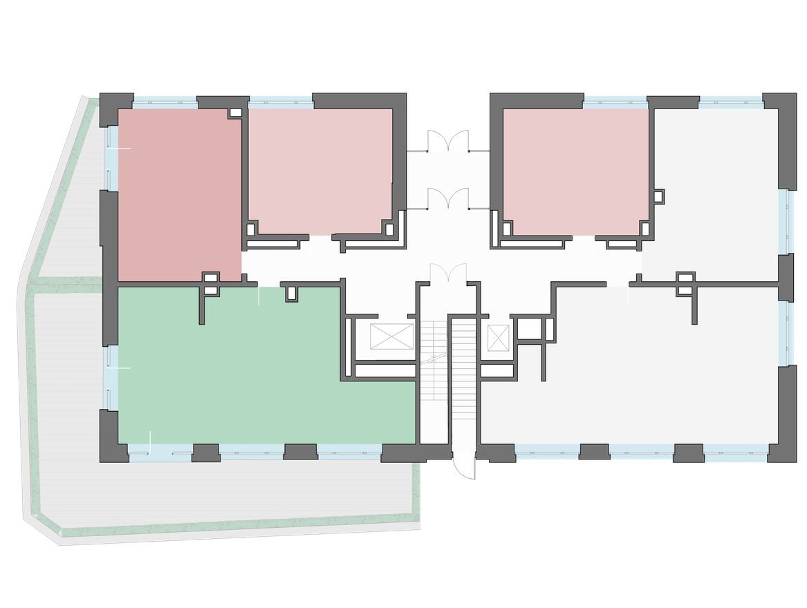План этажа — Студия-квартира, 40.4 м²