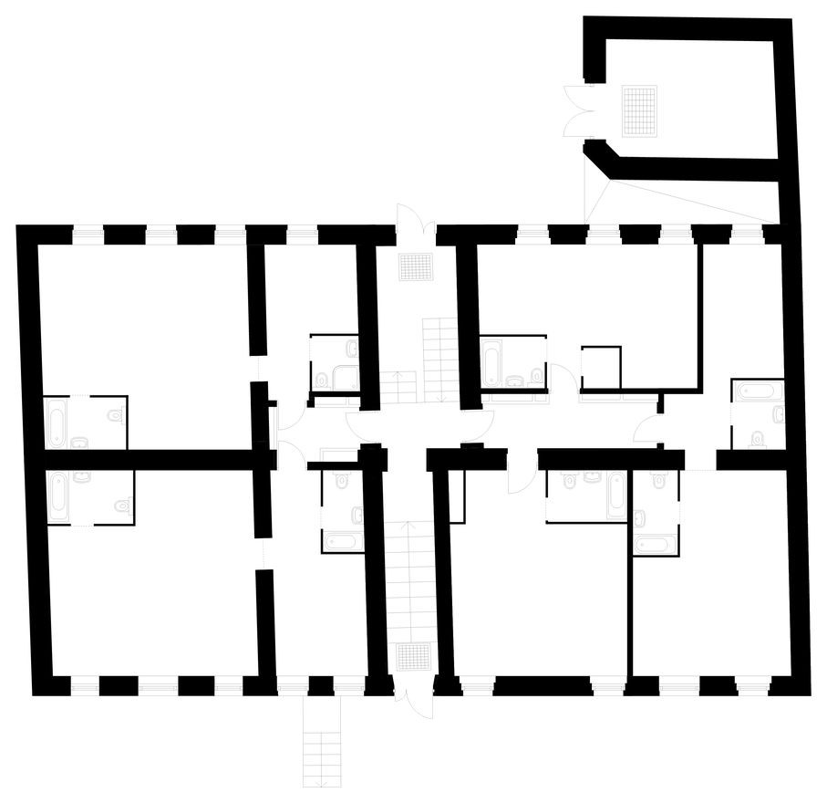 План этажа — 2к. квартира, 68.4 м²