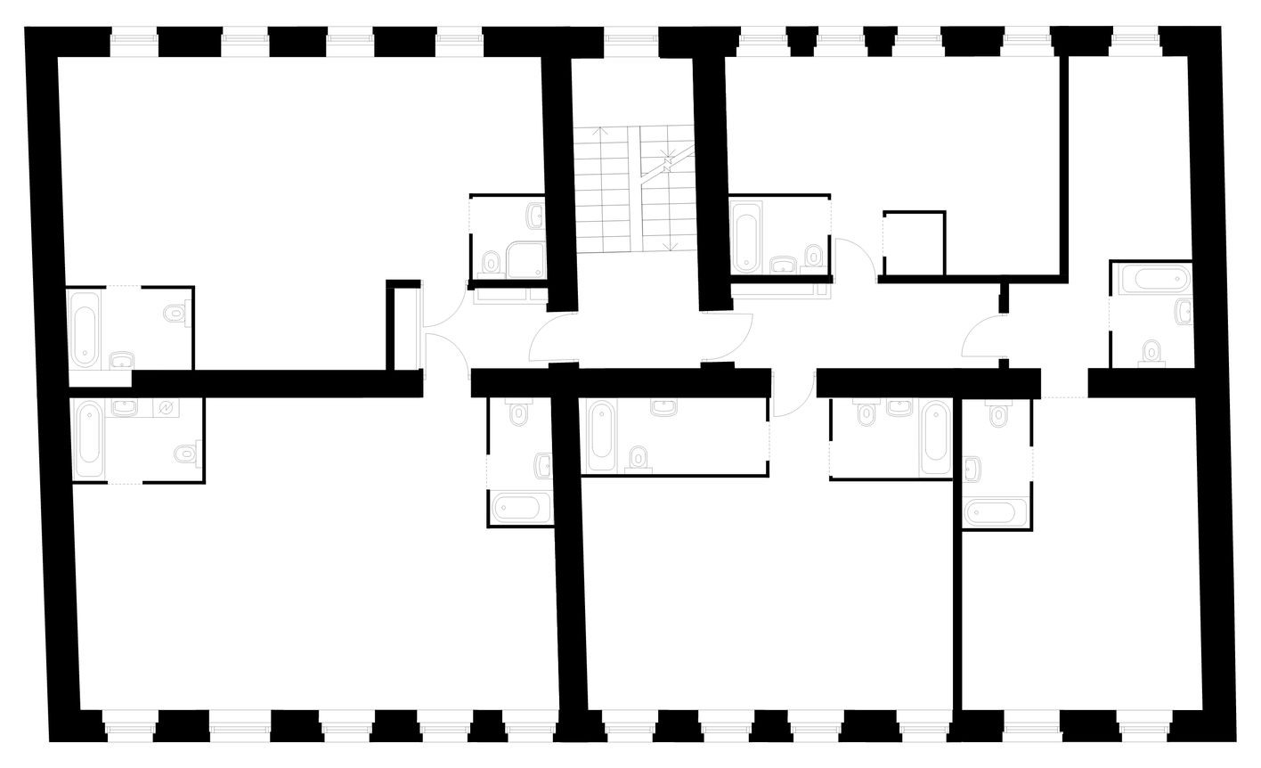 План этажа — 2к. квартира, 60.0 м²