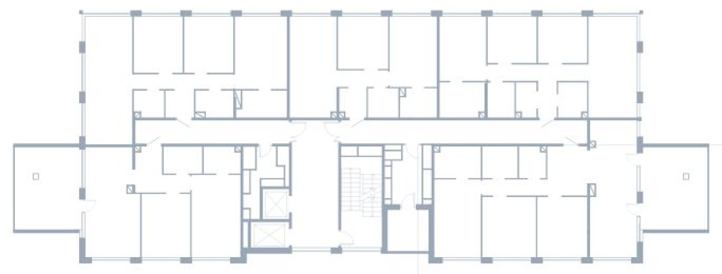 План этажа — 4е квартира, 91.4 м²