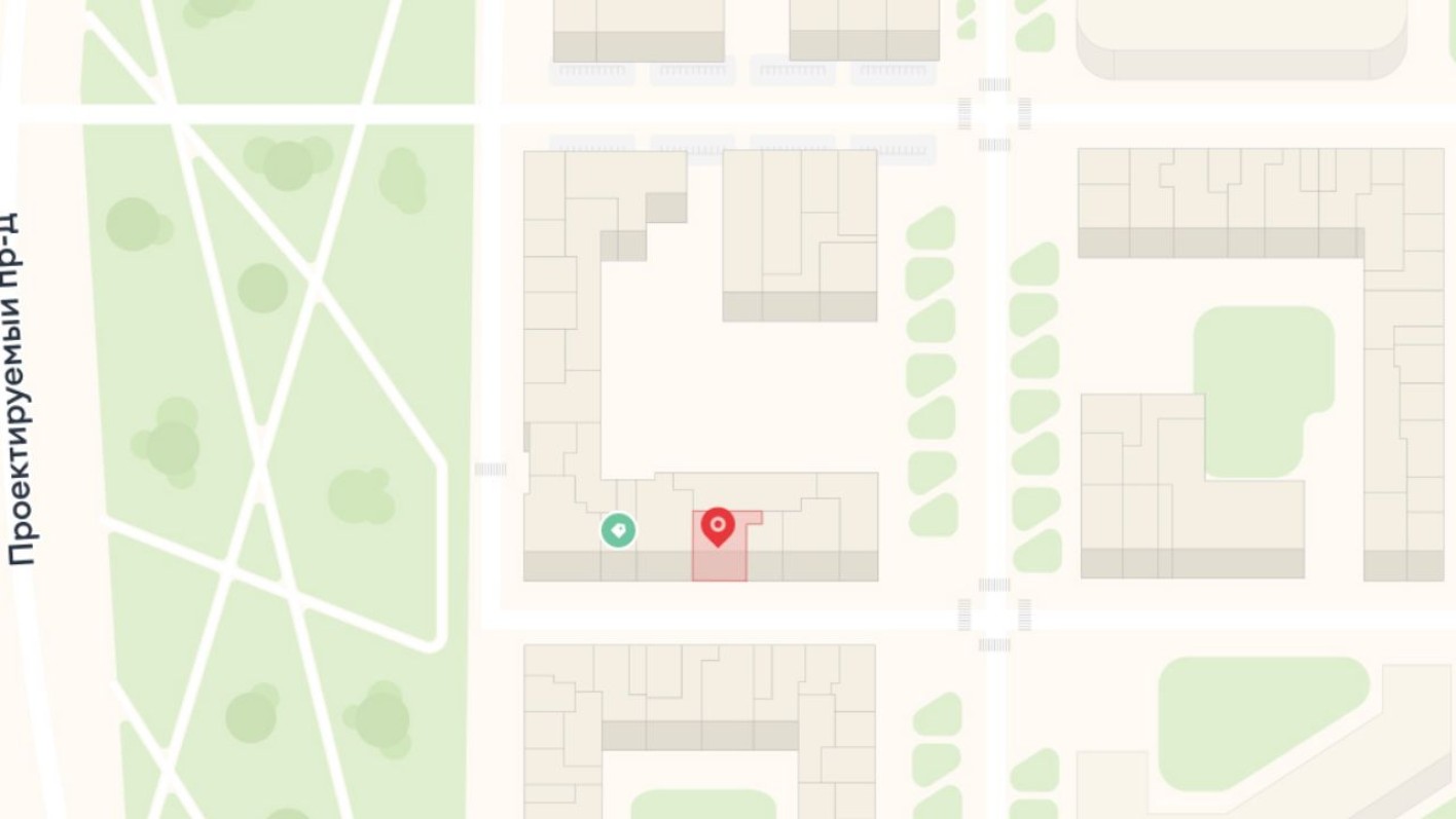 План этажа — Торговое помещение, 70.4 м²