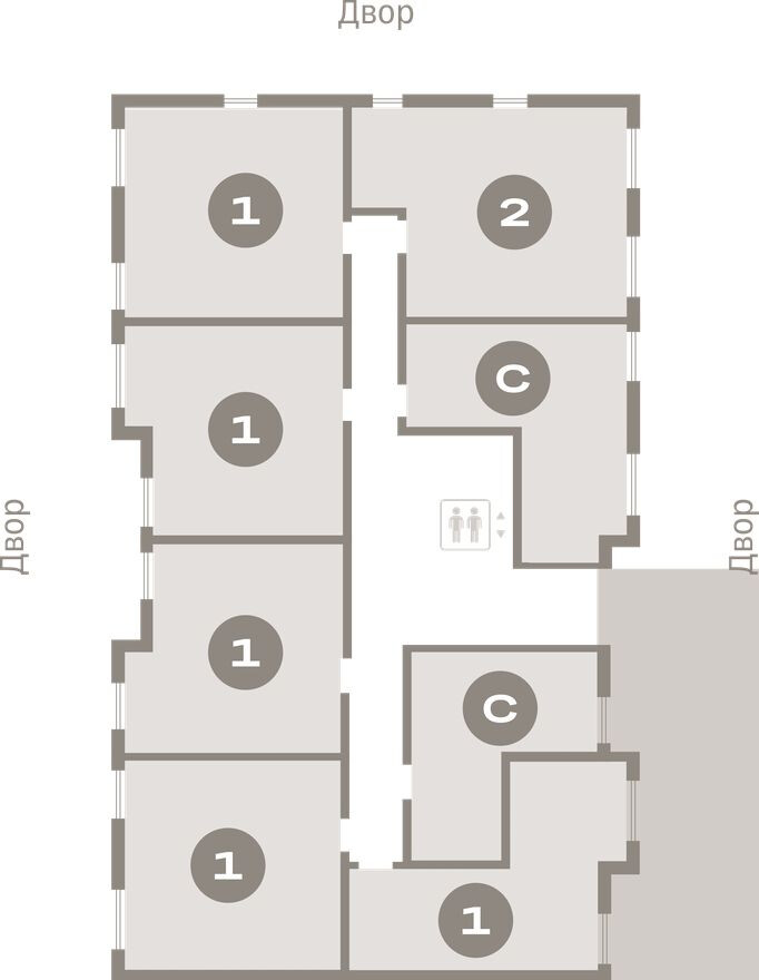 План этажа — Студия-квартира, 32.0 м²