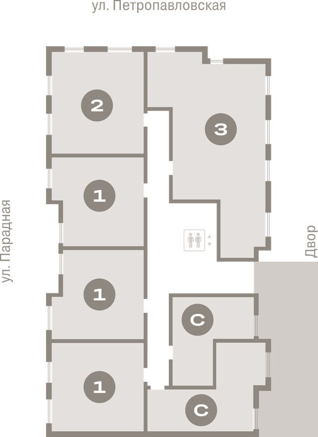 План этажа — Студия-квартира, 32.0 м²