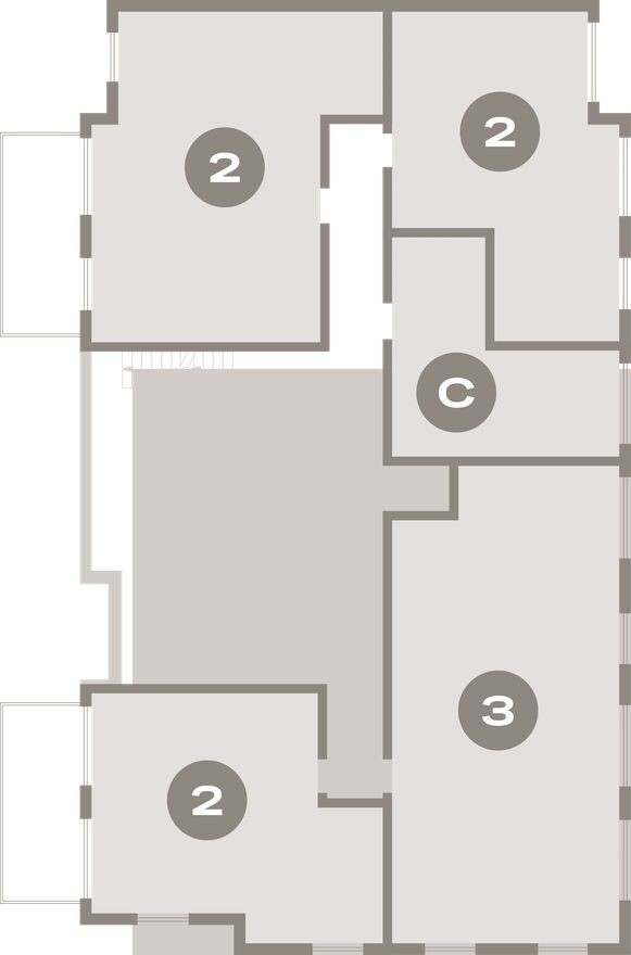 План этажа — Студия-квартира, 30.8 м²