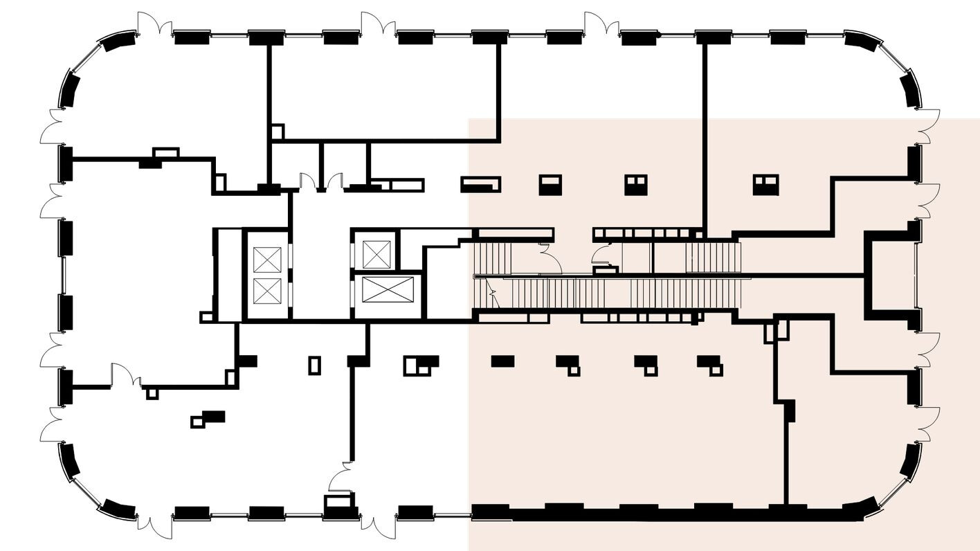 План этажа — Торговое помещение, 147.6 м²