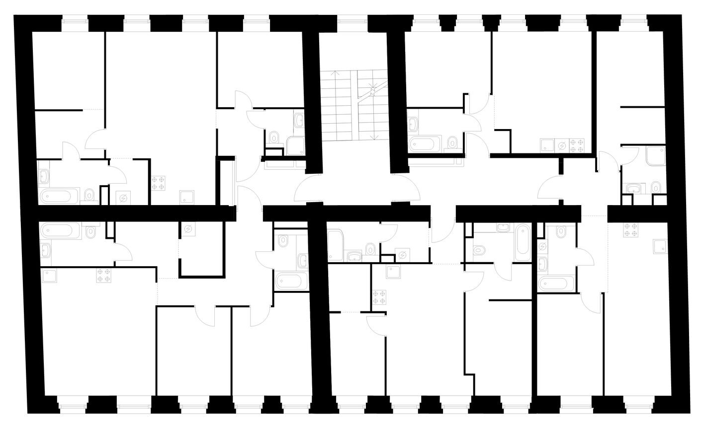 План этажа — 3к. квартира, 72.0 м²