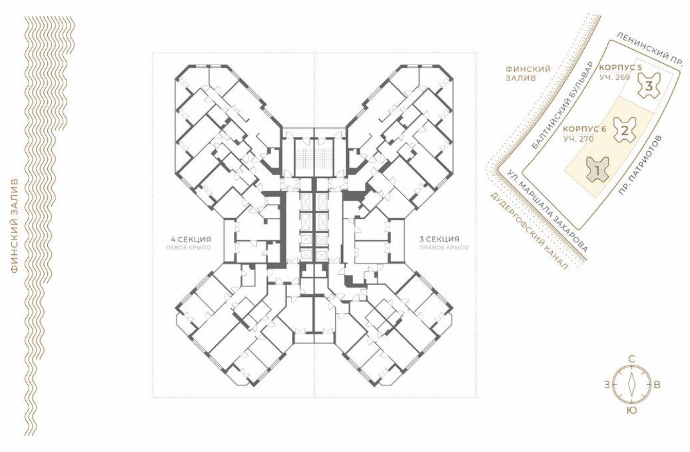 План этажа — Студия-квартира, 28.7 м²