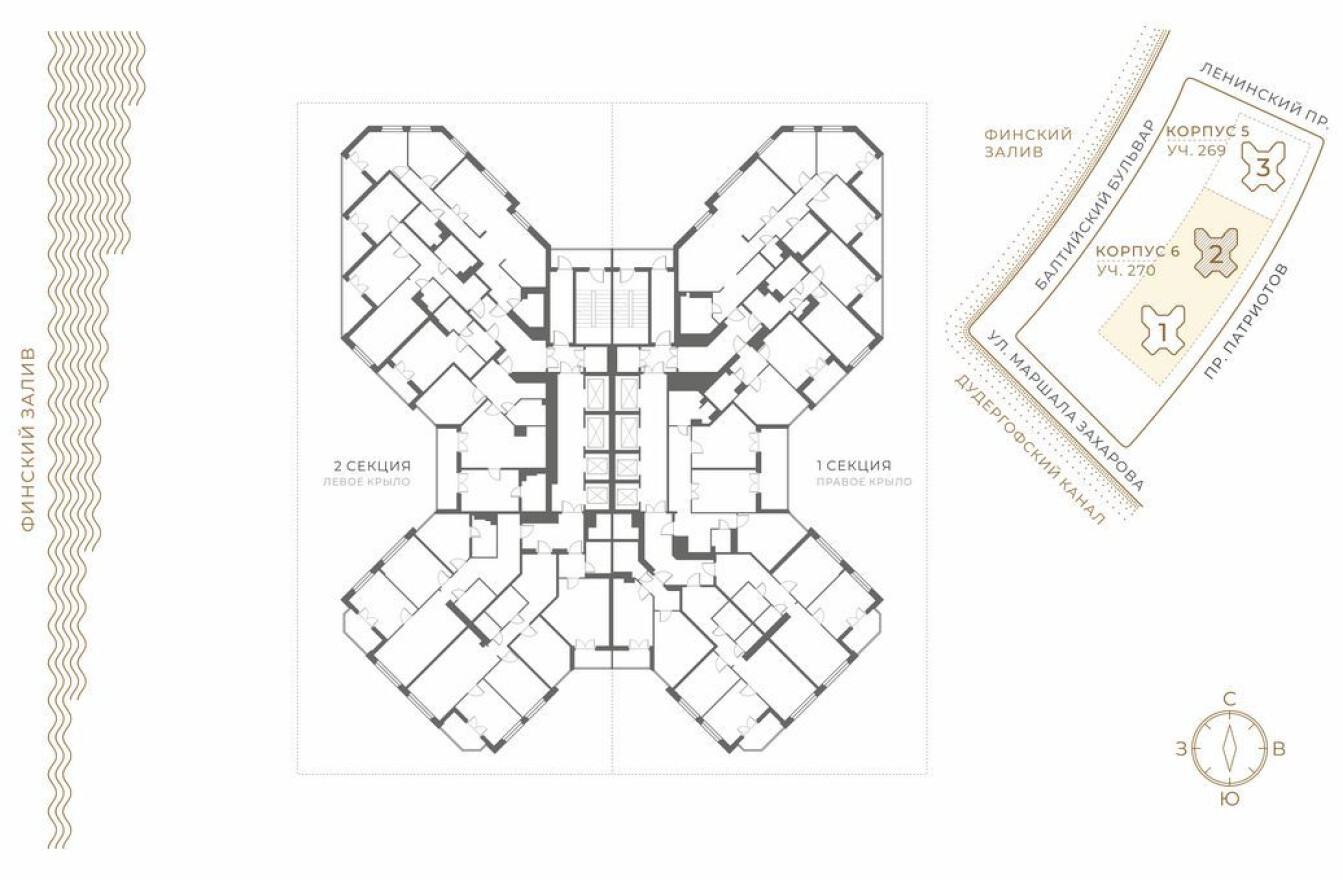 План этажа — Студия-квартира, 28.7 м²